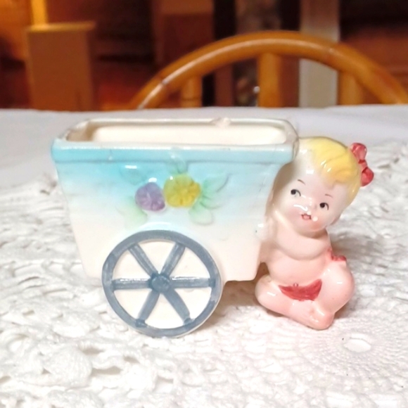 Norleans Vintage Japan Vintage 40s 50s 4W / 3 T Planters 2 For this Price - Picture 2 of 11